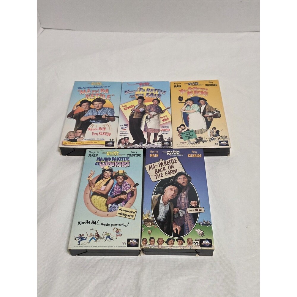 5 Ma & Pa Kettle VHS Lot